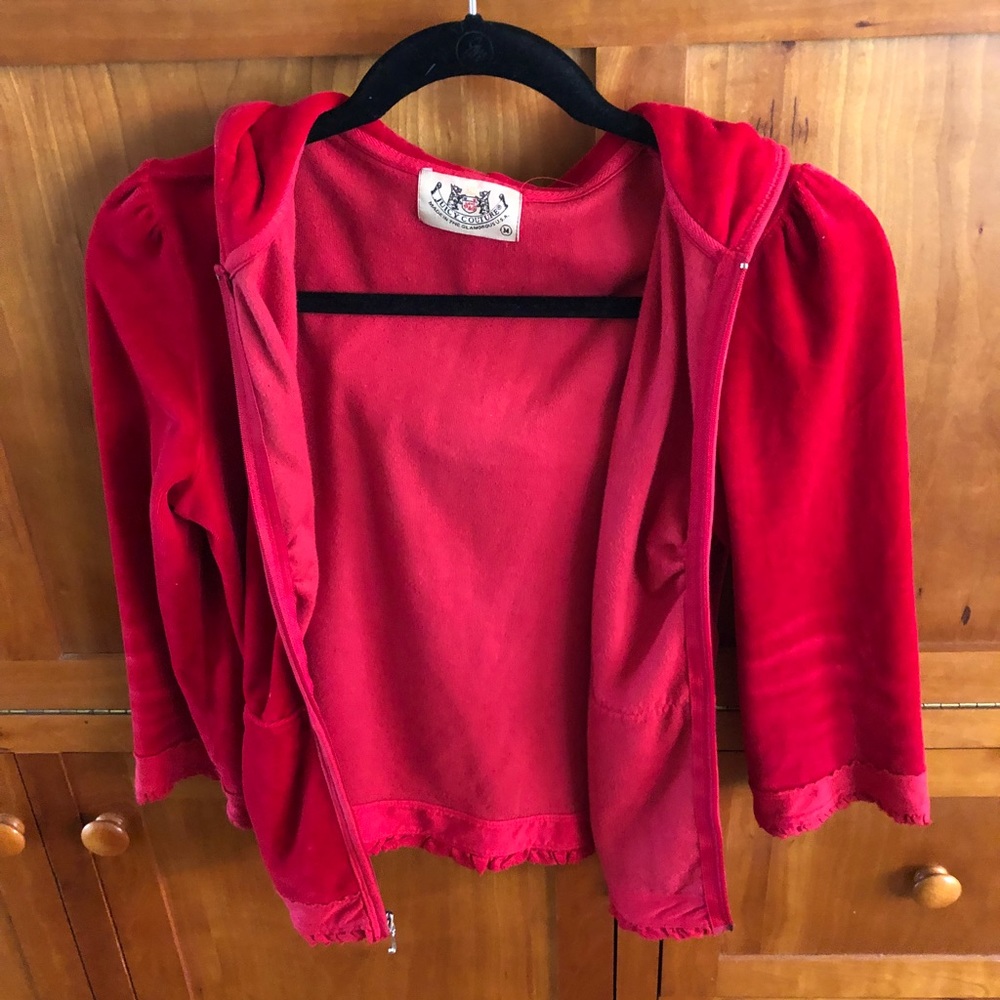 Red juicy zip up